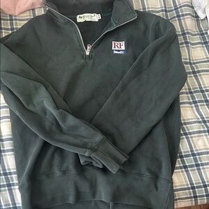 Dark Green Half-Zip Sweater